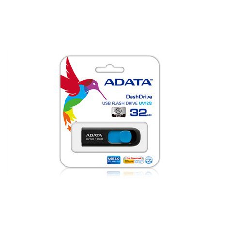 ADATA | UV128 | 128 GB | USB 3.0 | Black/Blue - 3